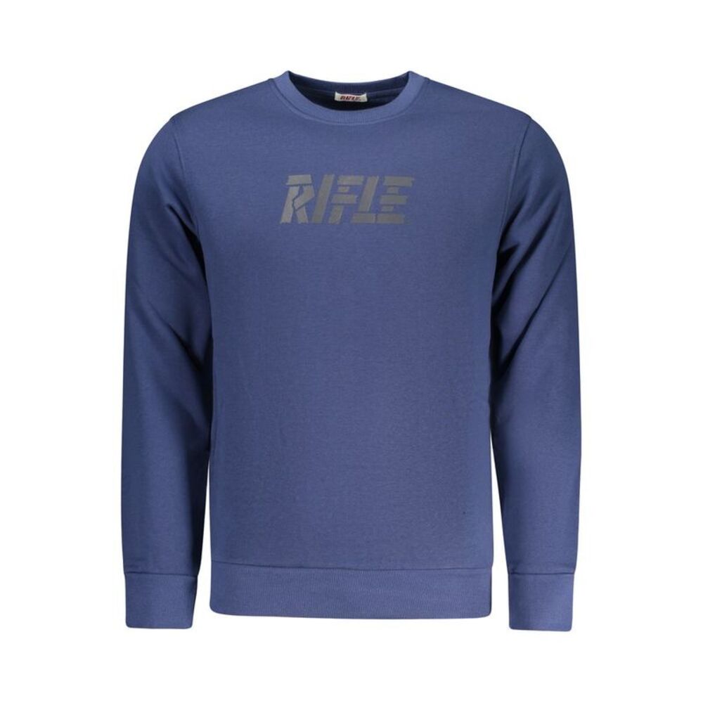 Rifle Blue Cotton Men Men's Sweatshirt